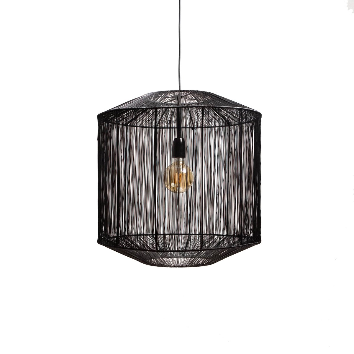 Hanging lamp SENNA matt black Ø50x54cm