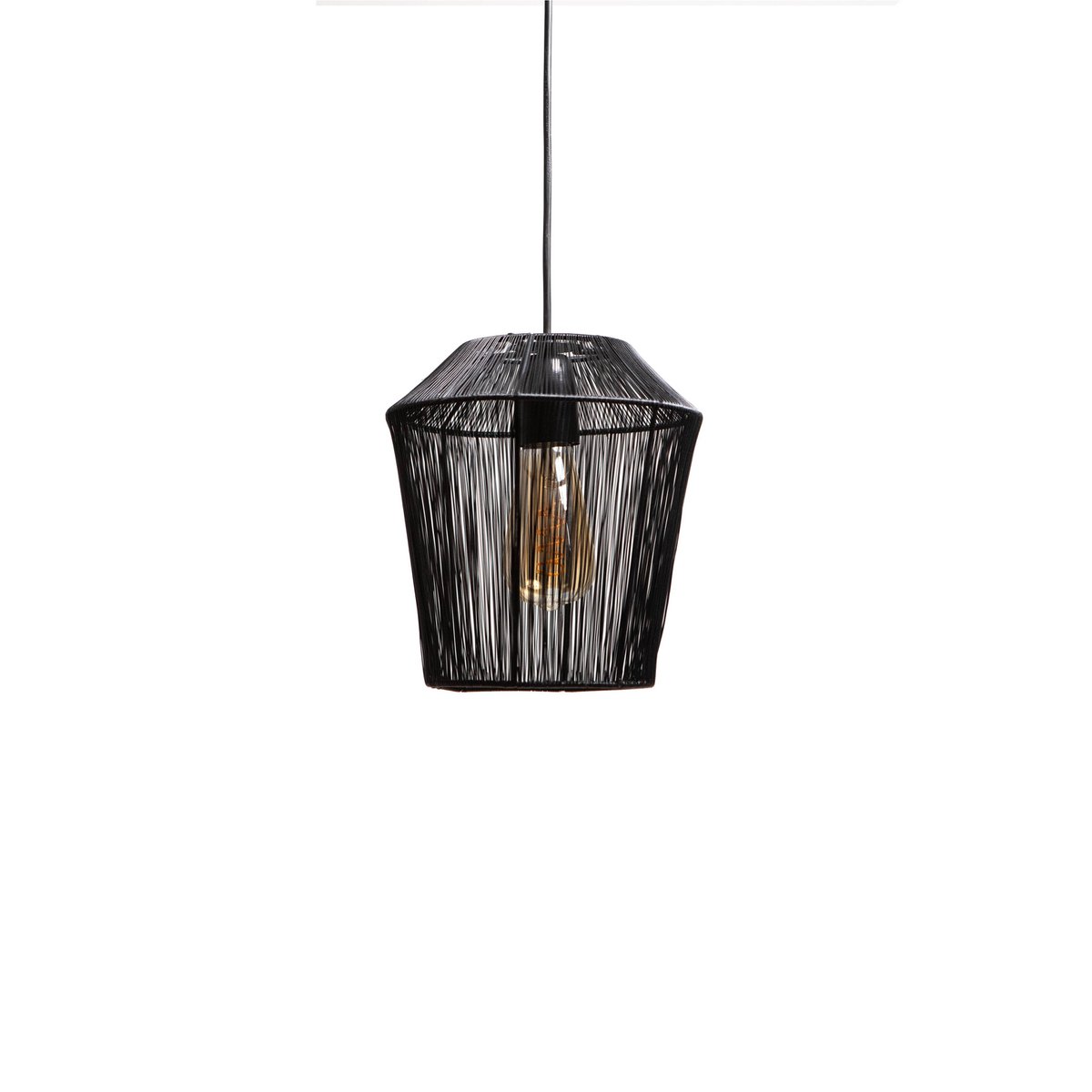 Hanging lamp MILA matt black Ø22x24cm