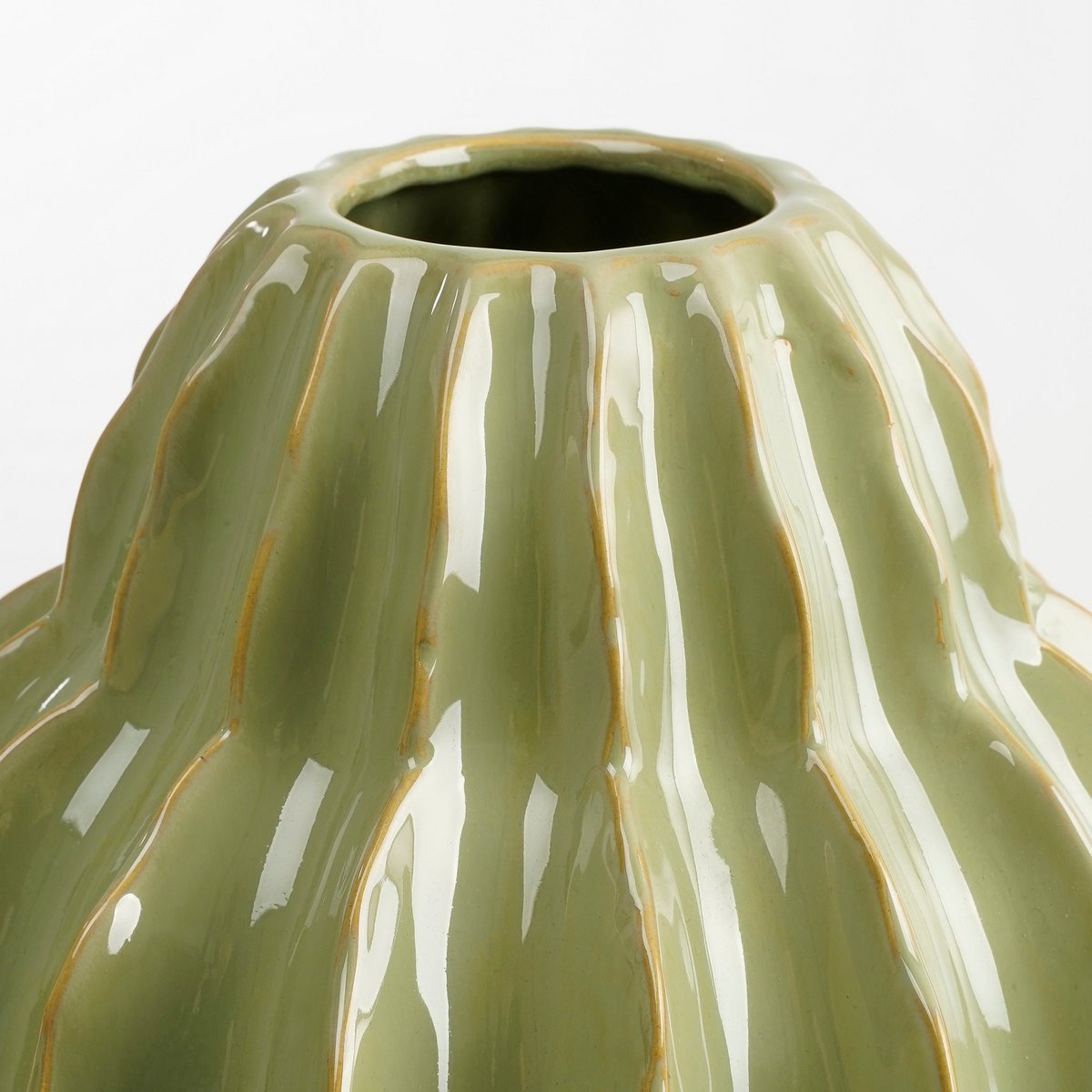 Altea Vase - H28 x Ø25 cm - Ceramic - Light green