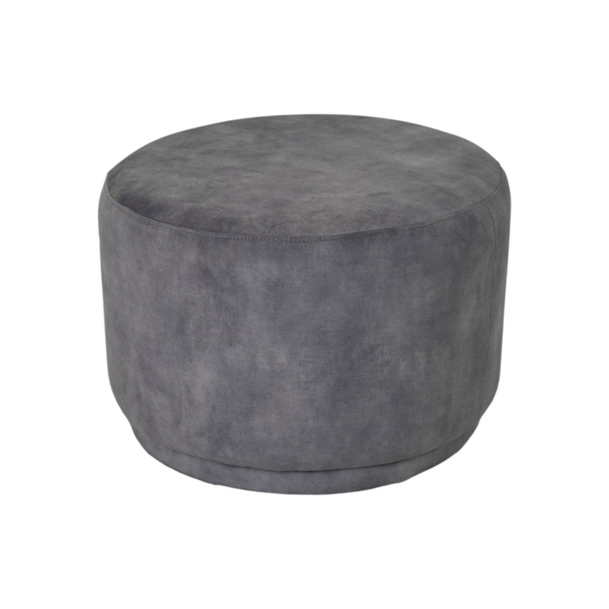 Poof Otto - 55x55x40 - Dolphin Grey - Adore 180 - Velvet