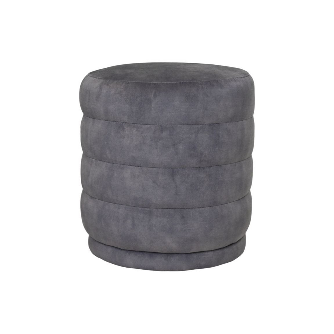 Poof Rings - 45x45x40 - Dolphin Grey - Adore 180 - Velvet