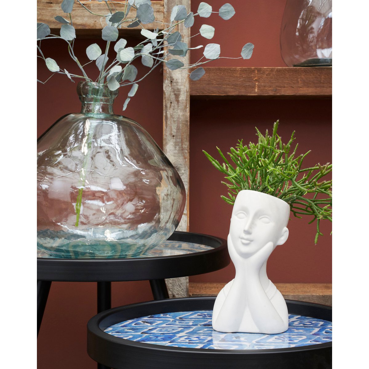 Organic Vase - H33 x Ø33 cm - Transparent