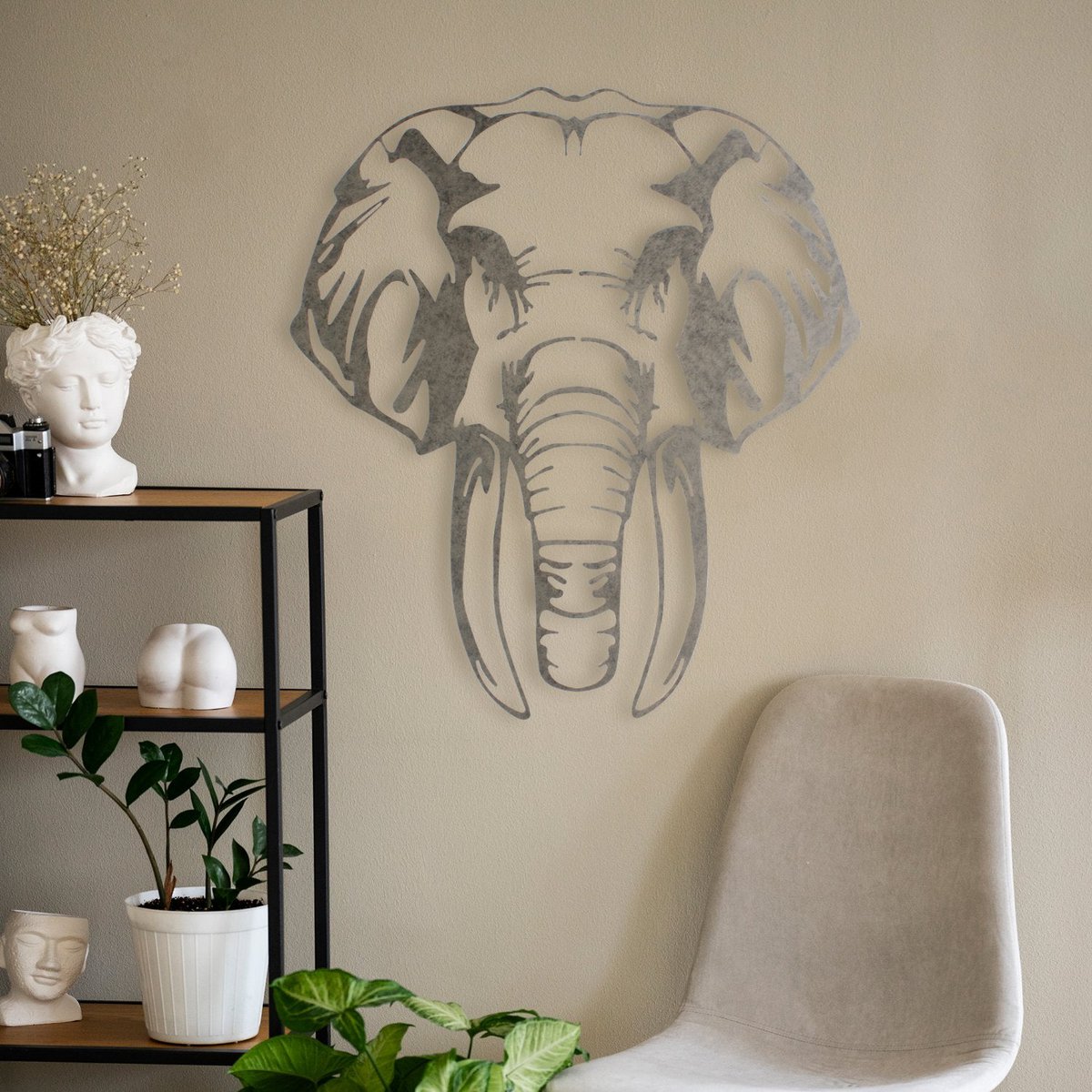 Elephant Wise - 95x107 cm