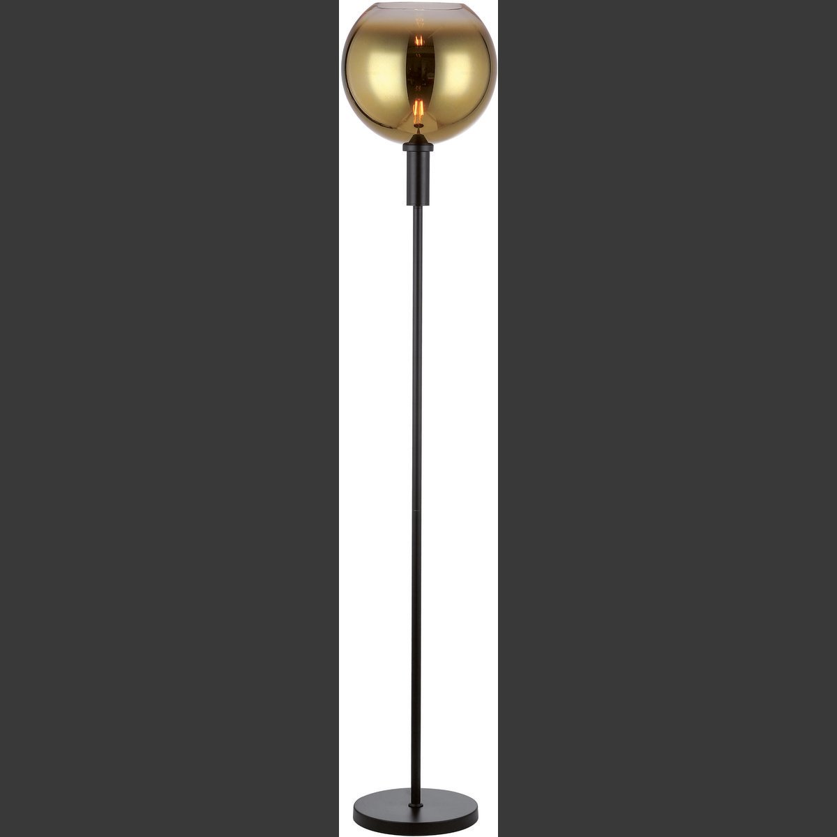 Gouden vloerlamp