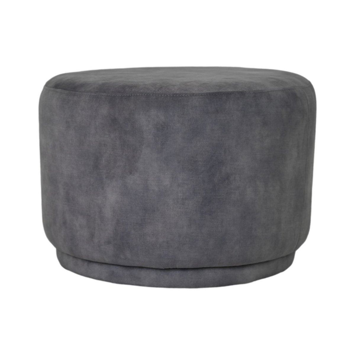 Poof Otto - 55x55x40 - Dolphin Grey - Adore 180 - Velvet