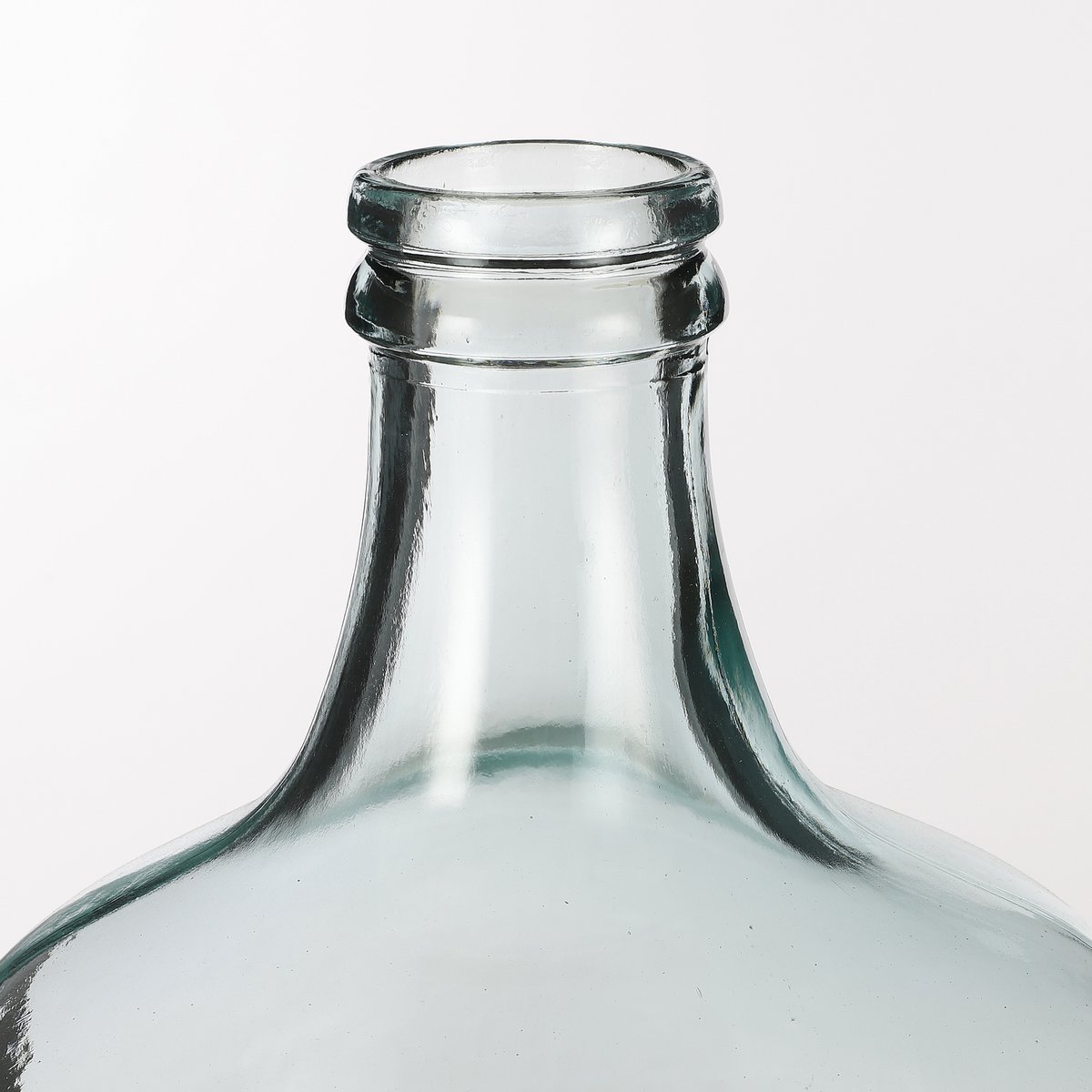 Diego Bottle Vase - H42 x Ø27 cm - Recycled Glass - Transparent