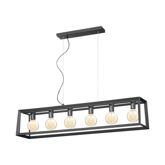 Home sweet home hanging lamp Dito straight 6L - black