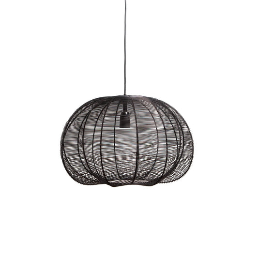 Hanging lamp FARAH matt black Ø50x38cm