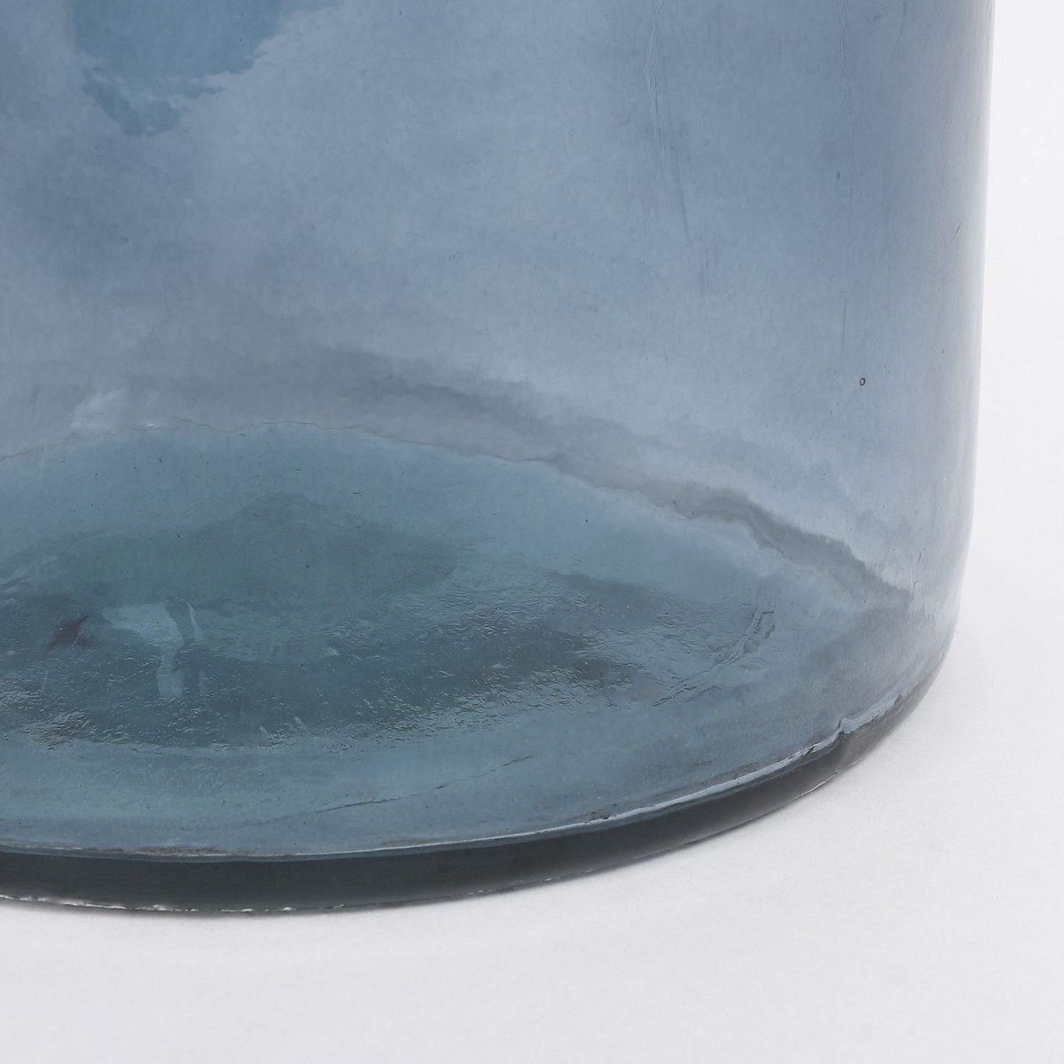 Rioja Bottle Vase - H75 x Ø18 cm - Recycled Glass - Light Blue