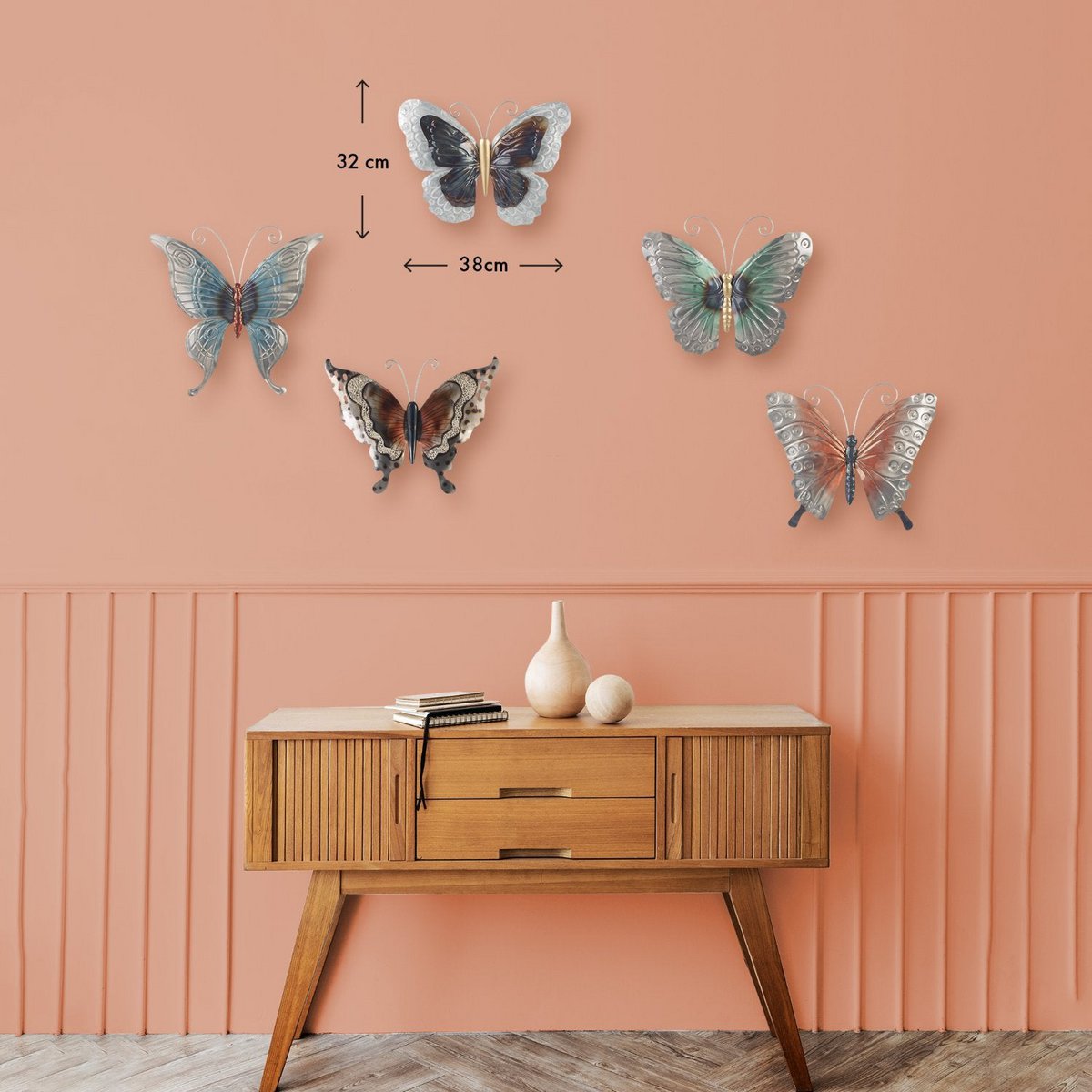 Butterfive (set of 5 butterflies) - 38x32 cm