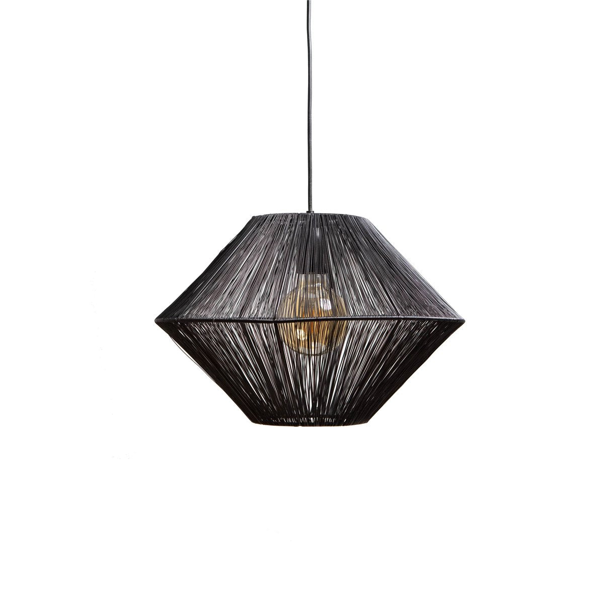 Hanging lamp CHARLY matt black Ø40x27cm