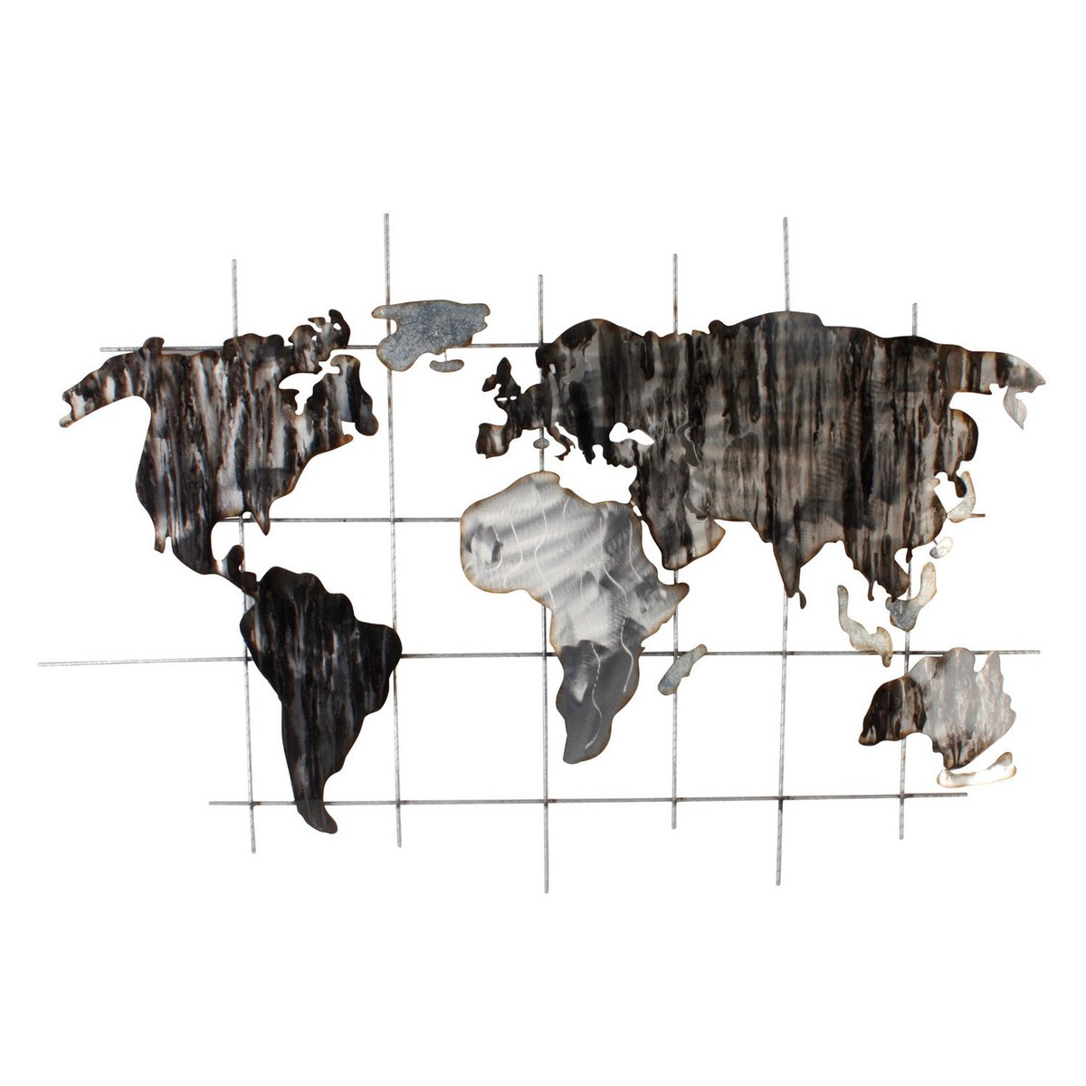 Monochrome World Map - 106x70 cm