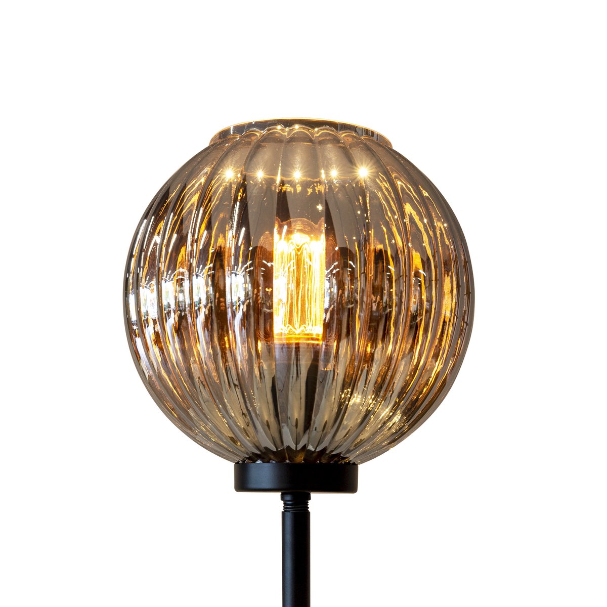 Floor lamp, 1-light, V340 smoke glass