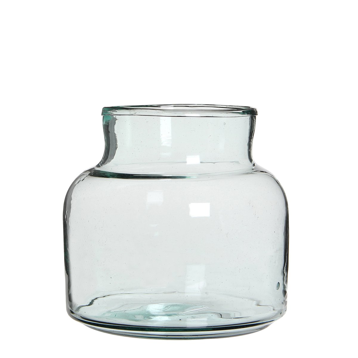 Vienne Vase - H20 x Ø21 cm - Recycled Glass - Transparent