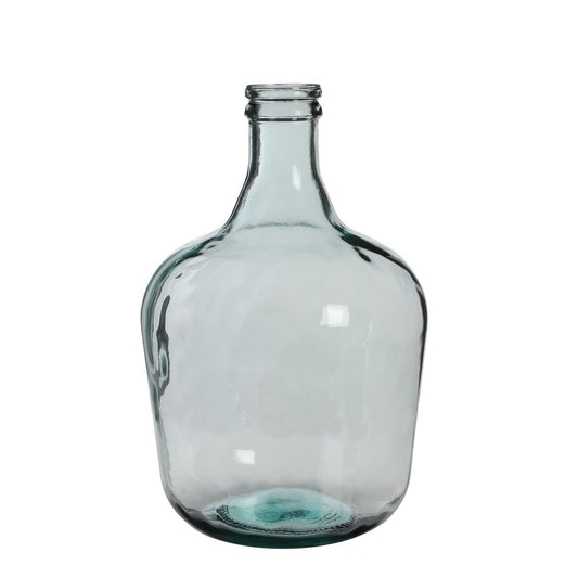 Diego Bottle Vase - H42 x Ø27 cm - Recycled Glass - Transparent