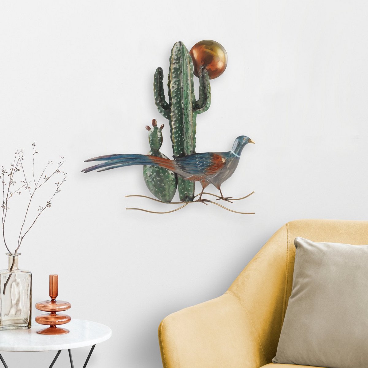 (Paradijs)vogel voor een cactus