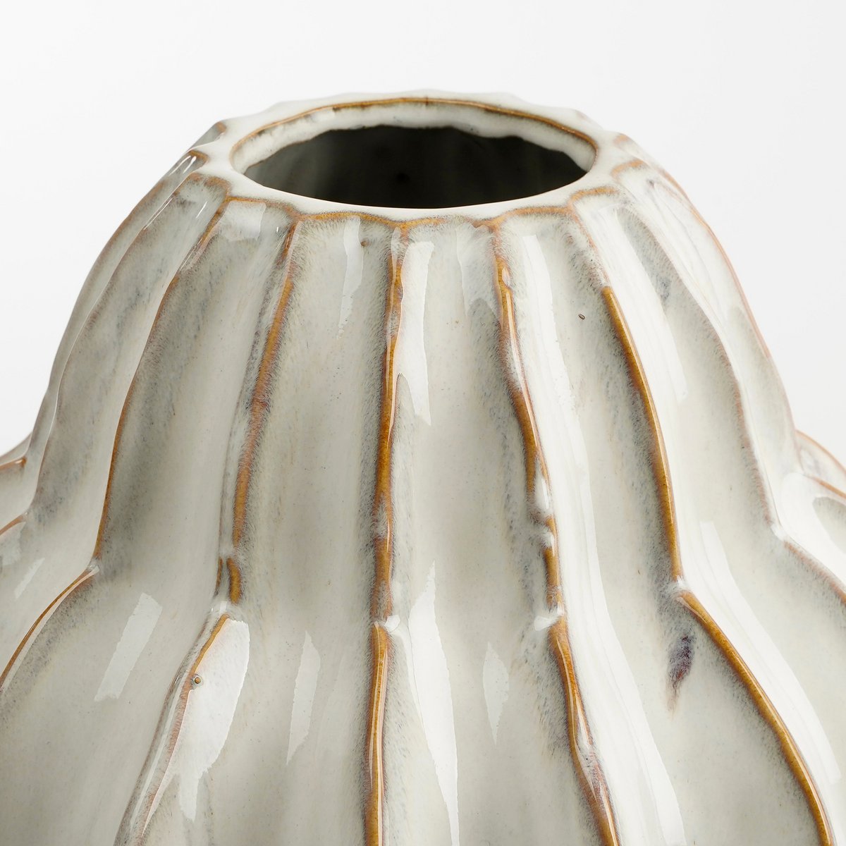 Altea Vase - H28 x Ø25 cm - Ceramic - Off White