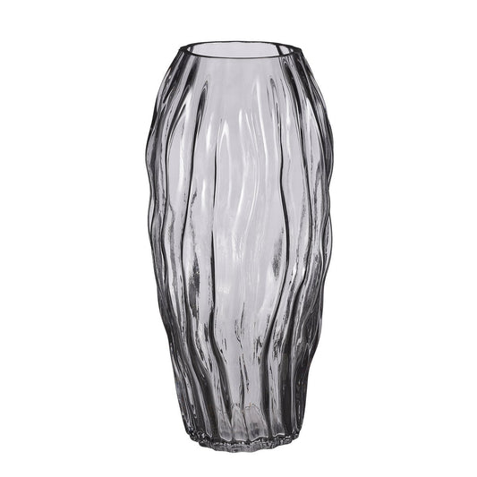 Feline Vase - H32 x Ø16 cm - Glass - Dark brown