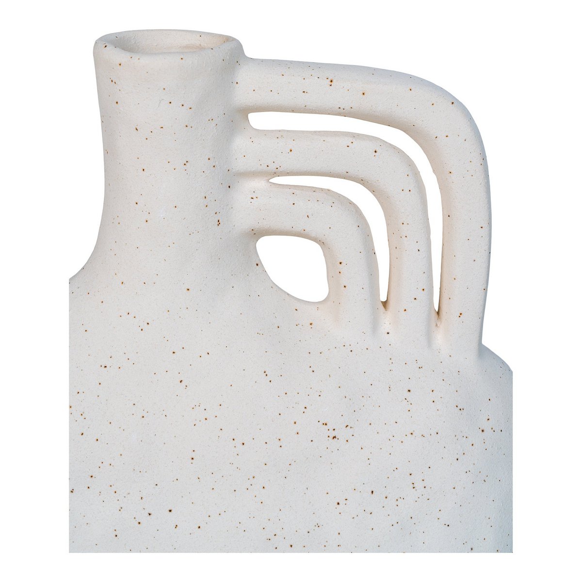 Vase - Vase, ceramic, beige, 18,5x8x19,5 cm